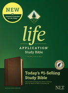 Cover image for NLT Life Application Study Bible, Third Edition (Leatherlike, Dark Brown/Brown, Indexed), isbn: 9781496439239