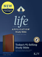 Cover image for KJV Life Application Study Bible, Third Edition (Leatherlike, Brown/Mahogany, Indexed, Red Letter), isbn: 9781496439789