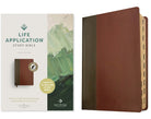 Cover image for NLT Life Application Study Bible, Third Edition (Red Letter, Leatherlike, Brown/Tan, Indexed), isbn: 9781496442031
