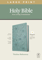 Cover image for NLT Large Print Thinline Reference Bible, Filament Enabled Edition (Red Letter, Leatherlike, Floral/Teal), isbn: 9781496444912