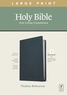 Cover image for NLT Large Print Thinline Reference Bible, Filament Enabled Edition (Red Letter, Genuine Leather, Blue), isbn: 9781496444936