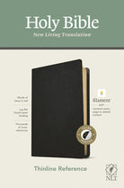 Cover image for NLT Thinline Reference Bible, Filament Enabled Edition (Red Letter, Genuine Leather, Black, Indexed), isbn: 9781496445247