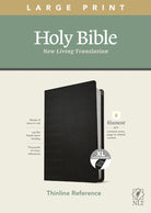 Cover image for NLT Large Print Thinline Reference Bible, Filament Enabled Edition (Red Letter, Leatherlike, Black, Indexed), isbn: 9781496445346