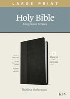 Cover image for KJV Large Print Thinline Reference Bible, Filament Enabled Edition (Red Letter, Leatherlike, Black/Onyx), isbn: 9781496447159