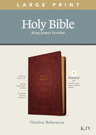 Cover image for KJV Large Print Thinline Reference Bible, Filament Enabled Edition (Red Letter, Leatherlike, Burgundy), isbn: 9781496447173