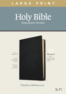 Cover image for KJV Large Print Thinline Reference Bible, Filament Enabled Edition (Red Letter, Genuine Leather, Black), isbn: 9781496447234