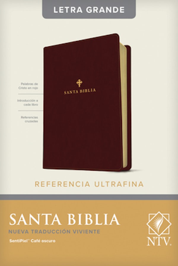 Cover image for Santa Biblia Ntv, Ediciï¿½n de Referencia Ultrafina, Letra Grande (Sentipiel, Cafï¿½ Oscuro, ï¿½ndice), isbn: 9781496447623