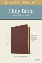 Cover image for KJV Personal Size Giant Print Bible, Filament Enabled Edition (Genuine Leather, Burgundy), isbn: 9781496447753