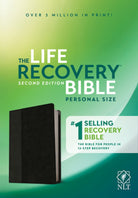 Cover image for NLT Life Recovery Bible, Second Edition, Personal Size (Leatherlike, Black/Onyx), isbn: 9781496450180