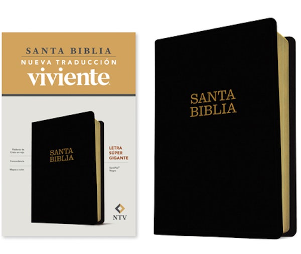 Cover image for Santa Biblia Ntv, Letra Súper Gigante (Sentipiel, Negro, Letra Roja), isbn: 9781496450203