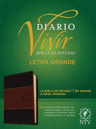 Cover image for Biblia de Estudio del Diario Vivir Ntv, Letra Grande (Sentipiel, Café/Café Claro, Índice, Letra Roja), isbn: 9781496455772