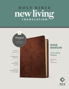 Cover image for NLT Wide Margin Bible, Filament Enabled (Leatherlike, Dark Brown Palm, Red Letter), isbn: 9781496458971