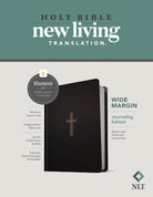 Cover image for NLT Wide Margin Bible, Filament Enabled (Hardcover Leatherlike, Black Cross, Red Letter), isbn: 9781496459015