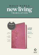 Cover image for NLT Large Print Thinline Reference Bible, Filament Enabled (Leatherlike, Peony Pink, Red Letter), isbn: 9781496459152