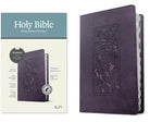 Cover image for KJV Thinline Reference Bible, Filament Enabled (Leatherlike, Floral Frame Purple, Indexed, Red Letter), isbn: 9781496460462