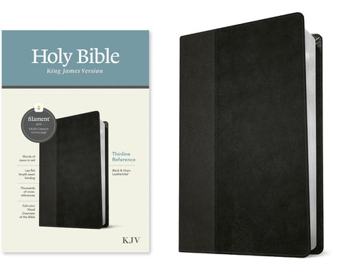 Cover image for KJV Thinline Reference Bible, Filament Enabled (Leatherlike, Black/Onyx, Red Letter), isbn: 9781496460479