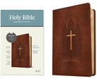 Cover image for KJV Thinline Reference Bible, Filament Enabled (Leatherlike, Reverent Cross Dark Brown, Red Letter), isbn: 9781496460493