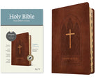 Cover image for KJV Thinline Reference Bible, Filament Enabled (Leatherlike, Reverent Cross Dark Brown, Indexed, Red Letter), isbn: 9781496460509