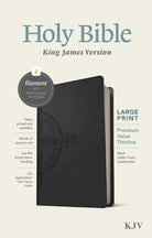 Cover image for KJV Large Print Premium Value Thinline Bible, Filament Enabled (Leatherlike, Black Celtic Cross, Red Letter), isbn: 9781496460578