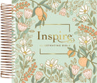 Cover image for NLT Dayspring Inspire Illustrating Bible, Filament Enabled (Spiral Bound, Mint Floral Garden), isbn: 9781496462640