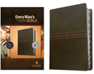 Cover image for Every Man's Bible NLT (Leatherlike, East-West Grey, Indexed), isbn: 9781496466358