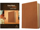Cover image for Every Man's Bible Nlt, Large Print (Leatherlike, Pursuit Saddle Tan), isbn: 9781496466365