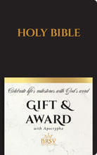 Cover image for NRSV Updated Edition Gift & Award Bible with Apocrypha (Imitation Leather, Black), isbn: 9781496472045
