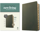 Cover image for NLT Large Print Thinline Reference Bible, Filament Enabled (Genuine Leather, Olive Green, Indexed, Red Letter), isbn: 9781496474186