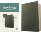 Cover image for NLT Personal Size Giant Print Bible, Filament Enabled (Genuine Leather, Olive Green, Red Letter), isbn: 9781496474230