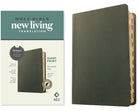 Cover image for NLT Personal Size Giant Print Bible, Filament Enabled (Genuine Leather, Olive Green, Indexed, Red Letter), isbn: 9781496474254