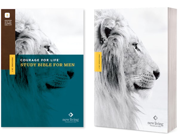 Cover image for NLT Courage for Life Study Bible for Men, Filament Enabled (Softcover), isbn: 9781496475541