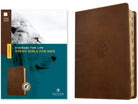 Cover image for NLT Courage for Life Study Bible for Men, Filament Enabled (Leatherlike, Rustic Brown Lion, Indexed), isbn: 9781496475572