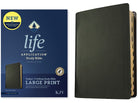 Cover image for KJV Life Application Study Bible, Third Edition, Large Print (Genuine Leather, Black, Indexed, Red Letter), isbn: 9781496477491