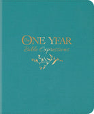 Cover image for The One Year Bible Expressions NLT (Leatherlike, Tidewater Teal), isbn: 9781496477859