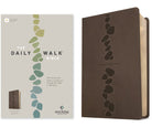 Cover image for The Daily Walk Bible Nlt, Filament Enabled (Leatherlike, Stepping Stones Dark Taupe), isbn: 9781496477934