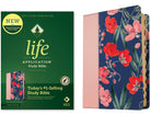 Cover image for NLT Life Application Study Bible, Third Edition (Leatherlike, Pink Evening Bloom, Indexed, Red Letter), isbn: 9781496478993