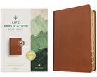 Cover image for NLT Life Application Study Bible, Third Edition (Genuine Leather, Brown, Indexed, Red Letter), isbn: 9781496479037
