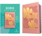 Cover image for NLT Kids Bible, Thinline Reference Edition (Leatherlike, Tropical Flowers Dusty Pink, Indexed, Red Letter), isbn: 9781496484000