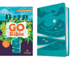 Cover image for NLT Go Bible for Kids (Leatherlike, Teal Ocean), isbn: 9781496486561