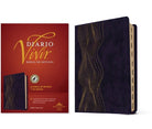 Cover image for Biblia de Estudio del Diario Vivir Rvr60 (Sentipiel, Morado Oscuro, Índice, Letra Roja), isbn: 9781496486653