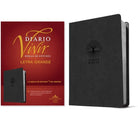 Cover image for Biblia de Estudio del Diario Vivir Rvr60, Letra Grande (Sentipiel, Carbón, Letra Roja), isbn: 9781496486684