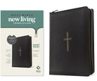 Cover image for NLT Compact Giant Print Zipper Bible, Filament Enabled (Leatherlike, Black Cross, Red Letter), isbn: 9781496486738