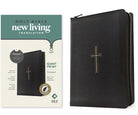 Cover image for NLT Compact Giant Print Zipper Bible, Filament Enabled (Leatherlike, Black Cross, Indexed, Red Letter), isbn: 9781496486868