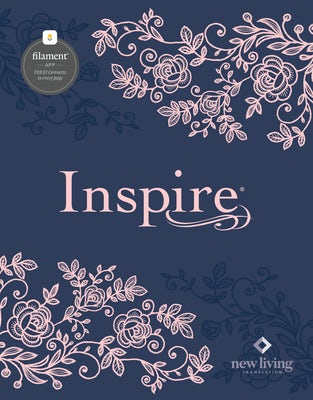 Cover image for Inspire Bible Nlt, Filament Enabled (Hardcover Leatherlike, Navy), isbn: 9781496487834