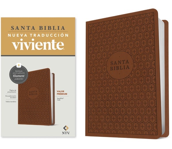 Cover image for Biblia Valor Prémium Ntv Con Filament (Sentipiel, Café), isbn: 9781496488961
