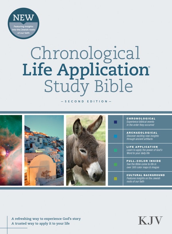 Cover image for KJV Chronological Life Application Study Bible, Second Edition (Hardcover), isbn: 9781496489555