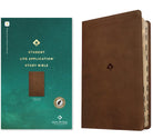 Cover image for NLT Student Life Application Study Bible, Filament Enabled (Leatherlike, Rustic Brown, Indexed, Red Letter), isbn: 9781496489876