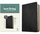 Cover image for NLT Large Print Thinline Center-Column Reference Bible, Filament Enabled (Leatherlike, Black Holy Windows, Red Letter), isbn: 9781496489944