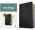 Cover image for NLT Large Print Thinline Center-Column Reference Bible, Filament Enabled (Leatherlike, Black Holy Windows, Indexed, Red Letter), isbn: 9781496489951