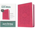 Cover image for Premium Gift Bible Nlt, Filament Enabled (Leatherlike, Very Berry Pink Vines, Red Letter), isbn: 9781496490759